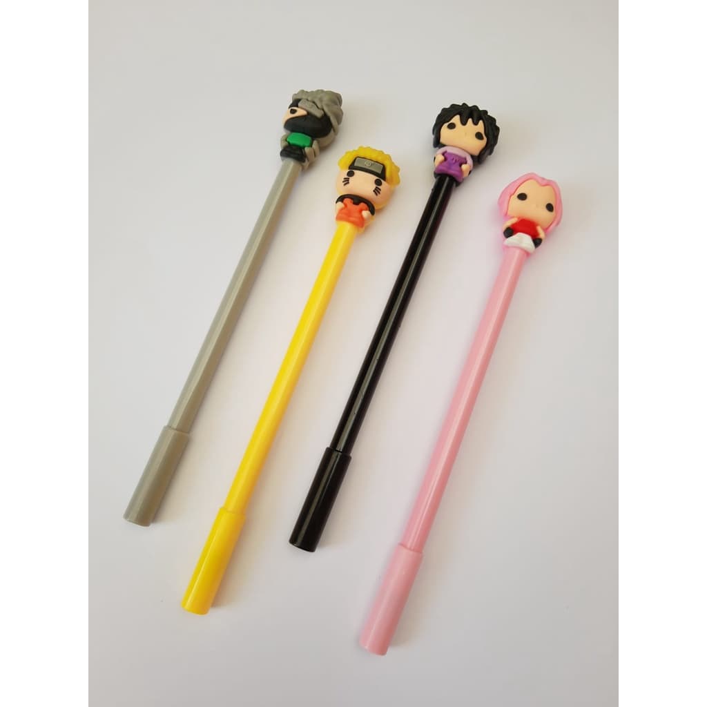 Caneta Ponta Fina Naruto em Gel / Caneta Anime / Caneta Fofa / Personagens