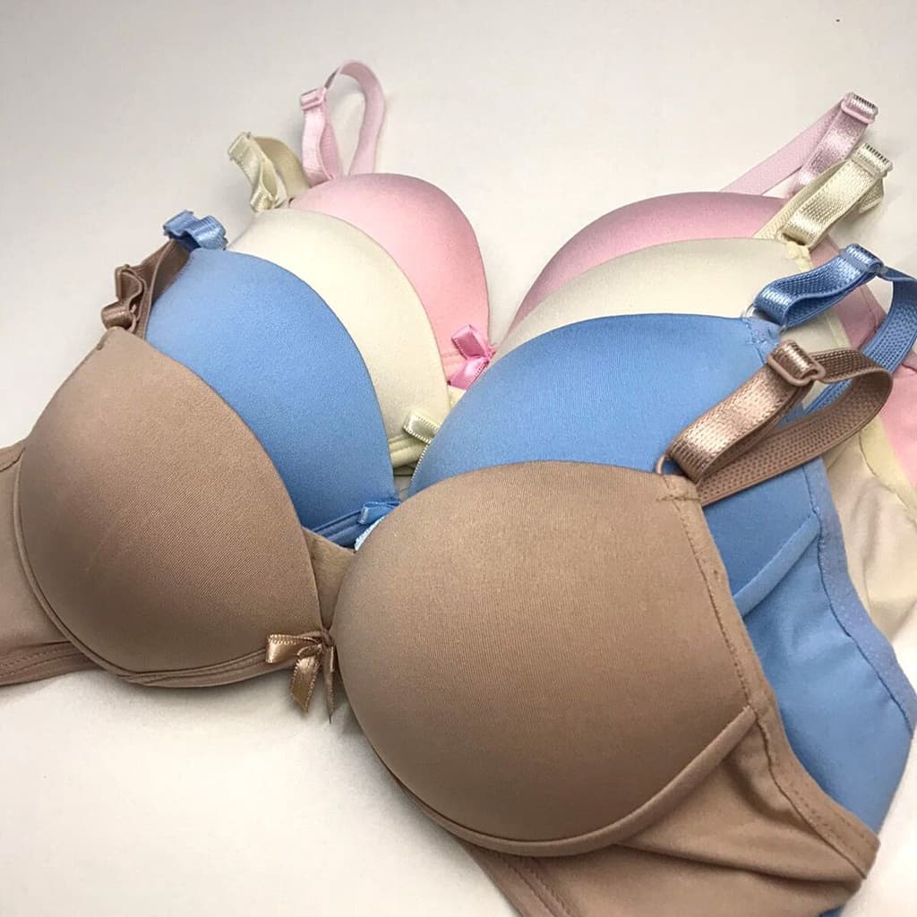 Kit 4 Sutiã Top Juvenil Com Bojo Sem Aro Menina Moça Adolescente Empório Da Roupa