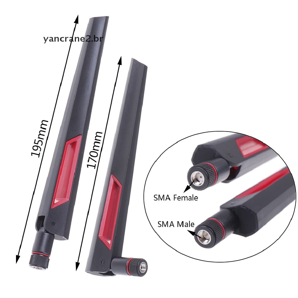 { YAN2 } 1Pc 2.4G/5.8G 10dbi Antena WiFi De Banda Dupla RP-SMA Amplificador universal De yancrane2 . br