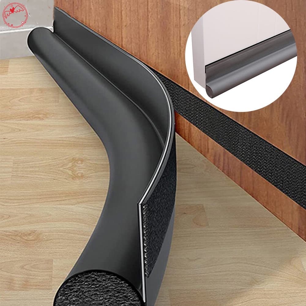 [DGE] Tira Adesiva Para Vedação De Porta De Vidro Anti-Emeçamento À Prova De Vento Colisão Quarto yk