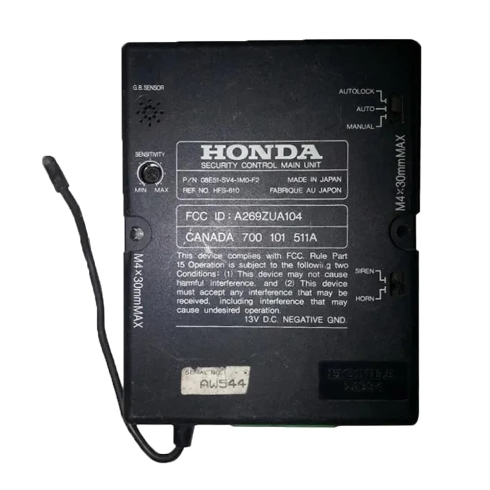 Modulo Alarme Honda Civic 1996 ate 2000  A269zua104 700101511a