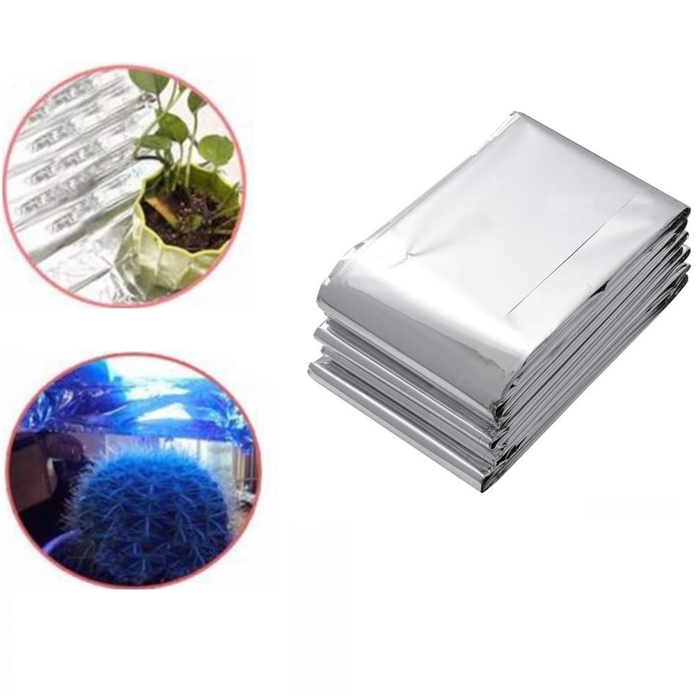 Película Refletiva Metalizada Para Estufa Cultivo Indoor Grow 210x120mm
