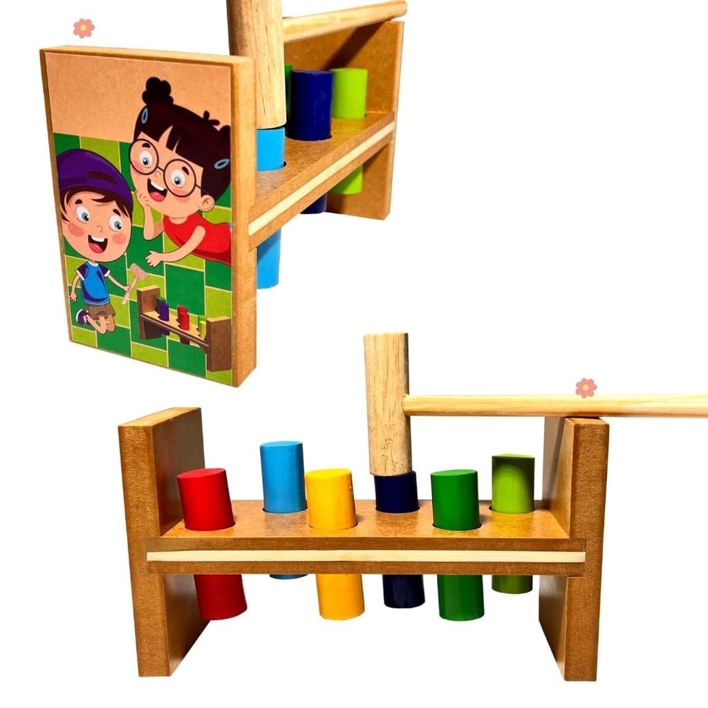 Bate Pino Brinquedo Educativo Montessori Bebê 1ano 10 meses 18 meses Bate Bate Psicologia Neuroposicologia Autismo Bebê