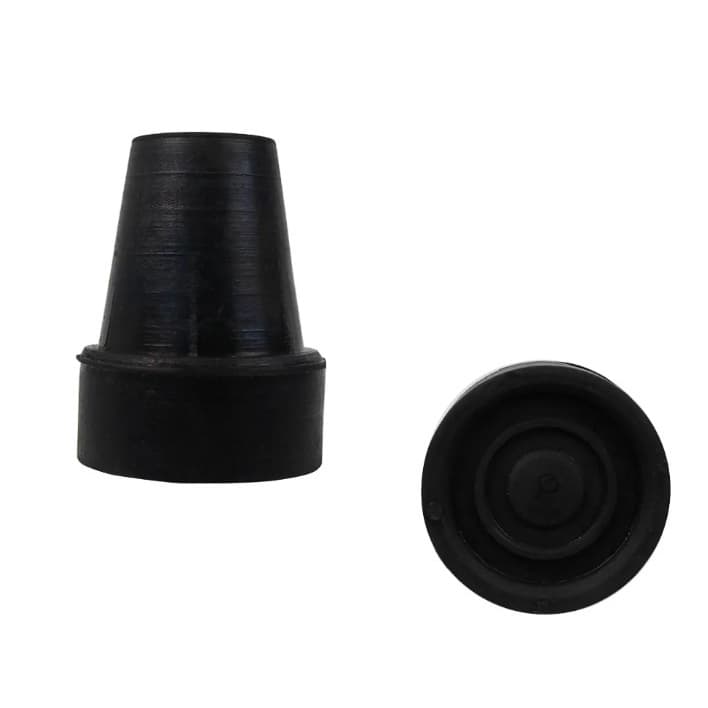 Kit 2x Ponteira Pé de Borracha 7/8 Para Bengala Muleta Andador