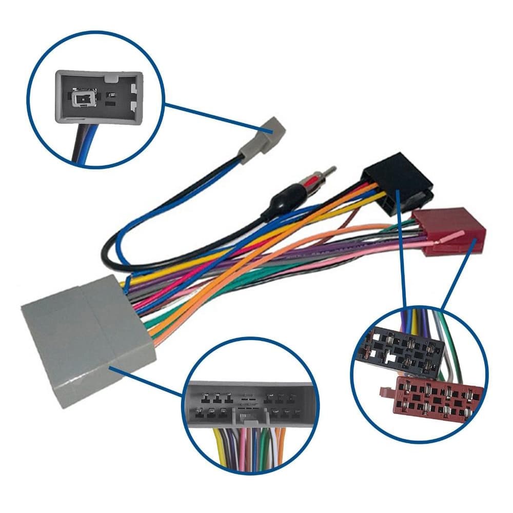 Kit Chicote e Adaptador de Antena para Carro Civic 07/11 Crv 09/11 Expex