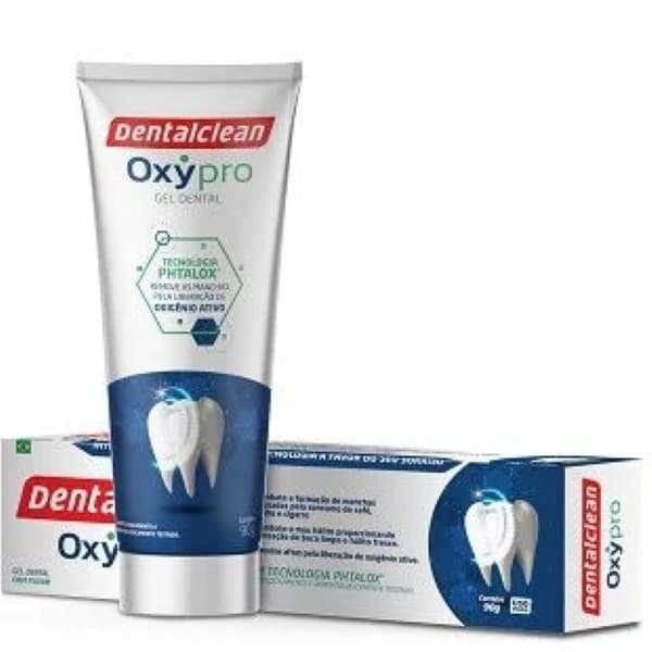 Gel Dental Oxypro Tecnologia Phtalox Flúor Dentalclean 90g