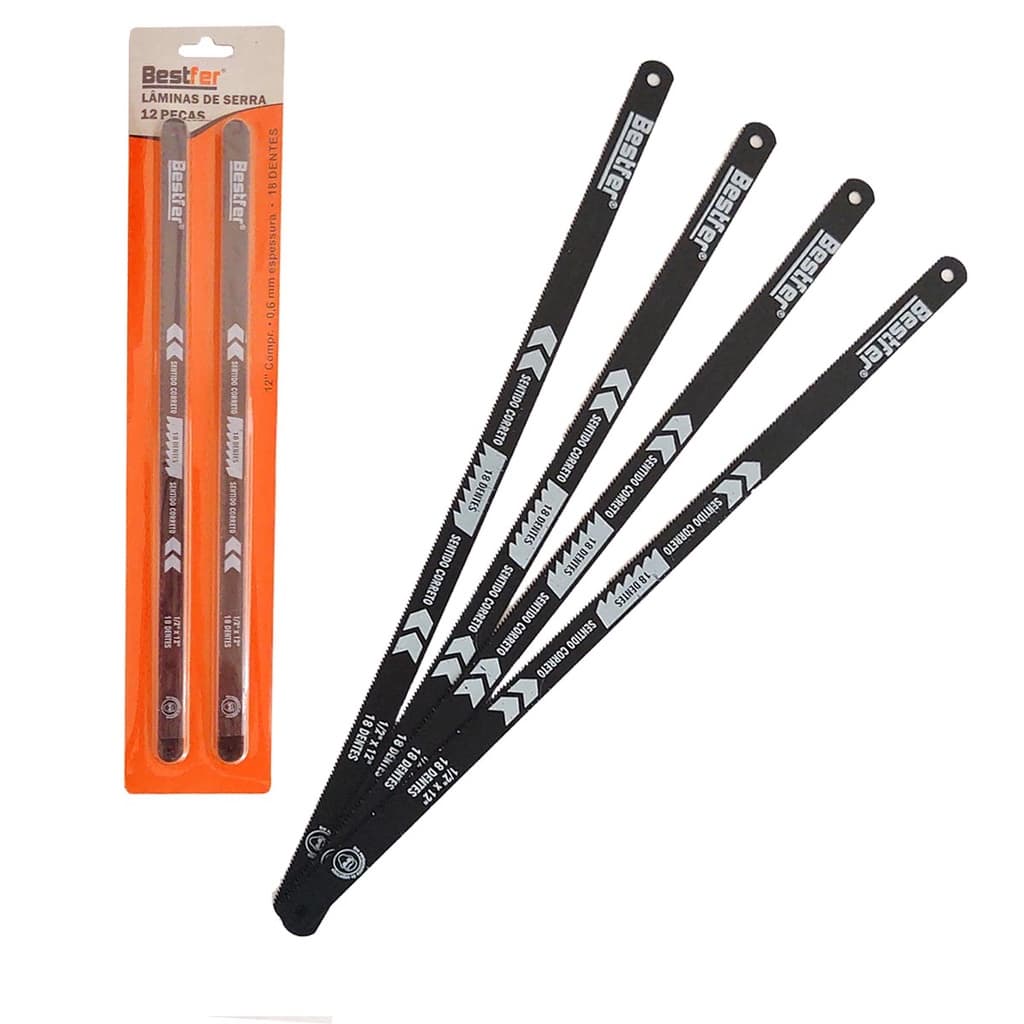 Kit 12 Serrinha (300mm) Para Arco De Serra 18T