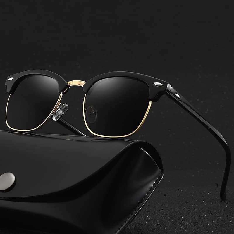 Moda Clássica Óculos De Sol Homens Mulheres Conduzindo Moldura Quadrada UV400