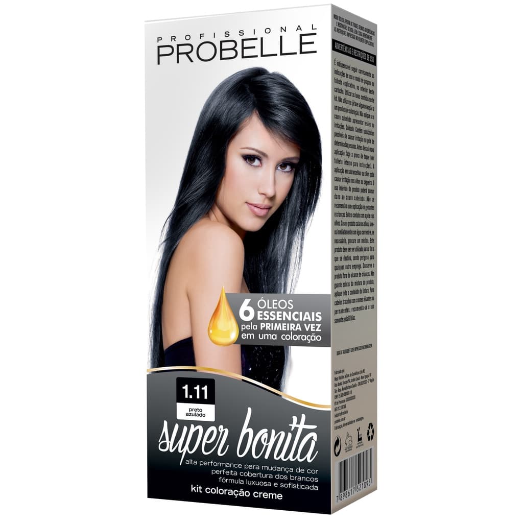 Coloração Super Bonita 50g 1.11 - Preto Azulado Probelle probelle