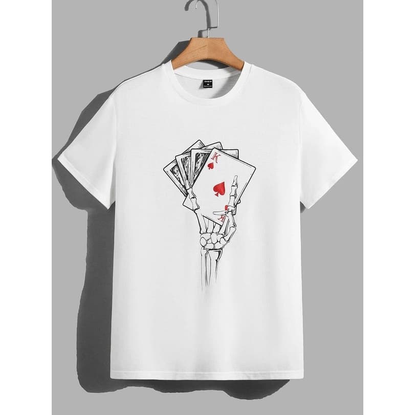 Camiseta Masculina Algodão 30.1 Estampada Camisa Masculina Cartas