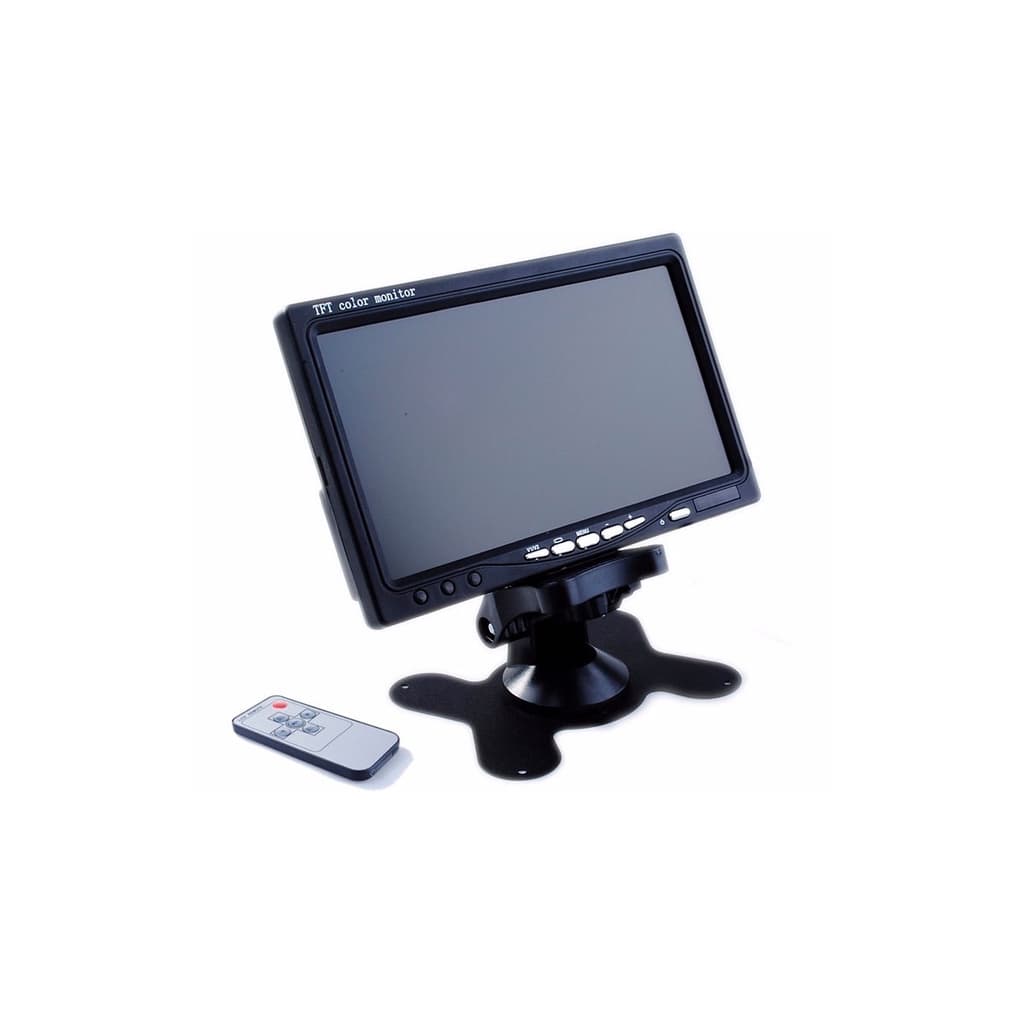 Monitor Tela LCD TFT Digital 7 Polegadas Veicular Com Controle e Suporte Para Câmera de Ré DVD GPS VCD / Oferta a Pronta-Entrega / Preço & Tal