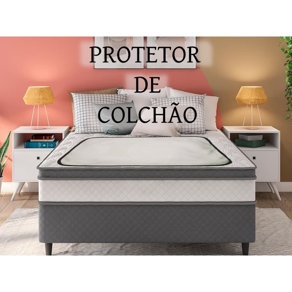 Protetor Geriátrico Lavável p/ Colchão – Impermeável, Alta Absorção, Conforto p/ Idosos