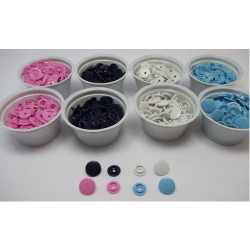 100 Botões Pressão ritas -  Kit Colorido em 4 cores no  Tamanho 10