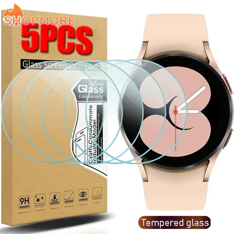5/1Pcs 9H Vidro Temperado Para Relógio Samsung Galaxy 4 5 40/44mm Clássico 42/46mm Filme/Watch Protetores De Tela HD Anti-Risco