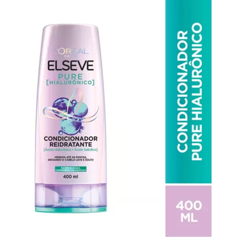 Condicionador Elseve Pure hialurônico 400ml