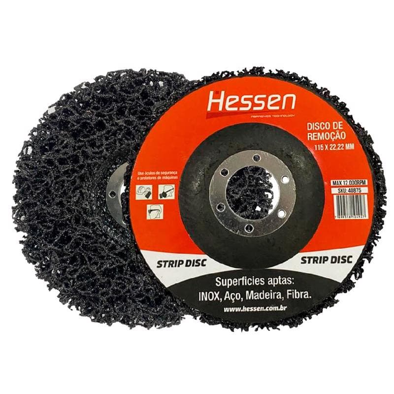 Disco De Desbaste Para Limpeza Remoção Tinta Ferrugem Verniz Strip Disc 115 x 22mm