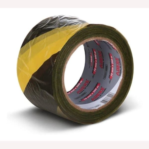 Fita Zebrada Demarcação De Área Adere 70mmx200mt