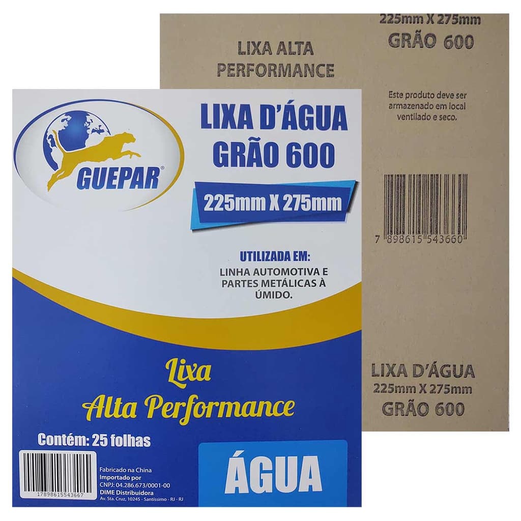 Kit 25 Lixas Dagua Grão 600 Polimento e Acabamento Atacado