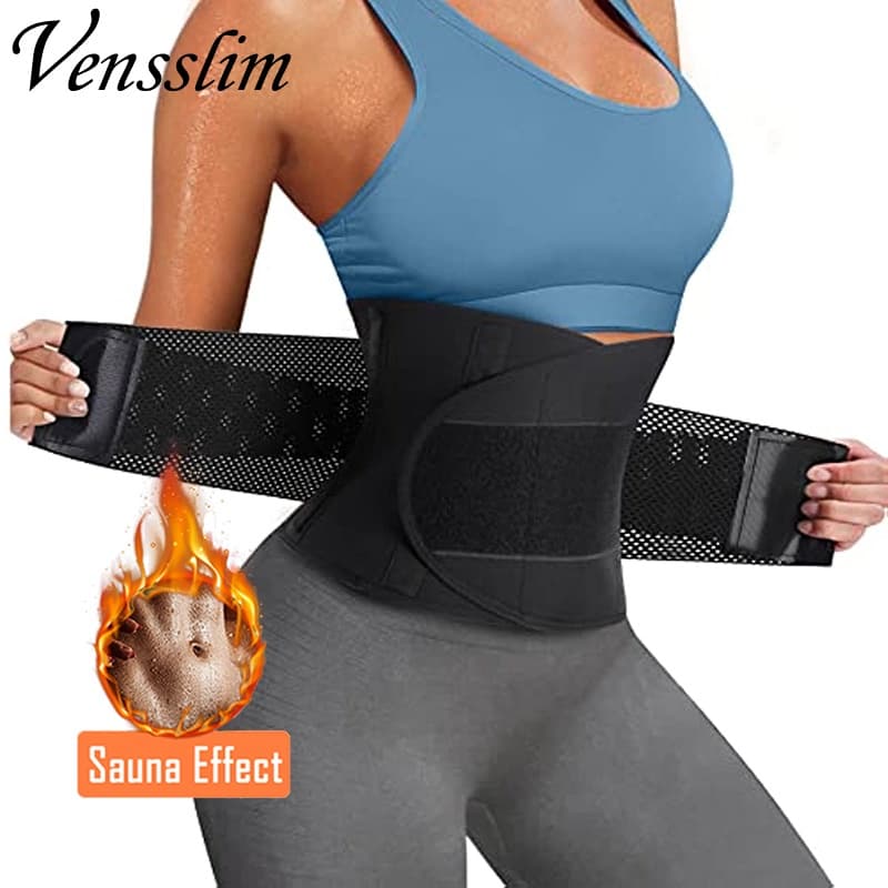 Mulheres Suor Cintura Trimmer Sauna Cinto Abdômen Trainer Emagrecimento Corpo Shaper Espartilho Cintas Treino Barriga Qu