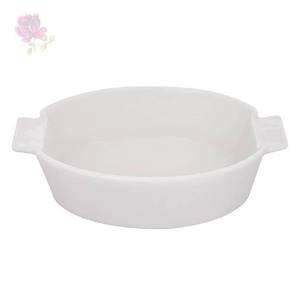 Travessa Oval Refrataria De Porcelana Hauskraft 350Ml Branco