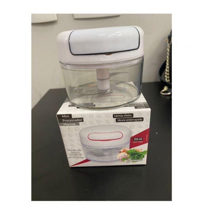 Mini Processador de Alimentos Manual - 2 Lâminas / Preço & Tal