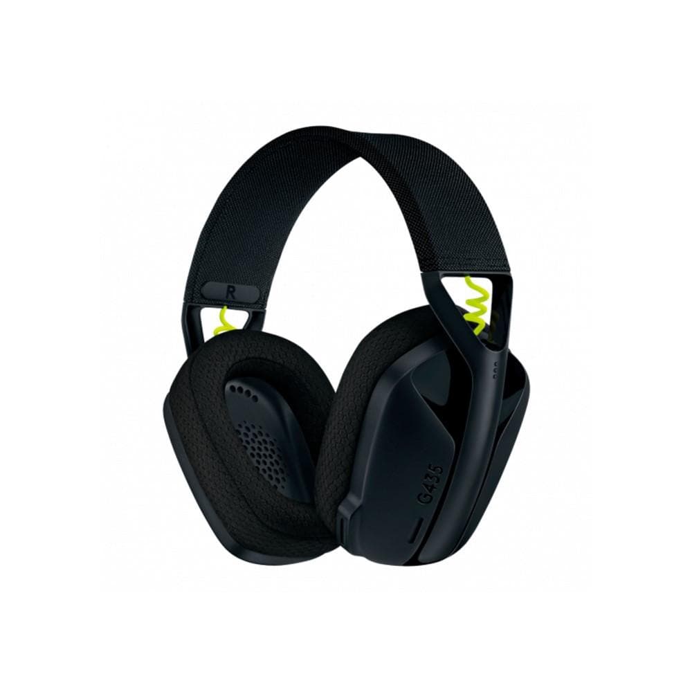 Headset Gamer sem fio com som estéreo e conexão Bluetooth Logitech G435 Preto