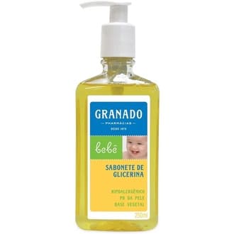 Sabonete Líquido Granado Glicerina Infantil Bebê com 250ml