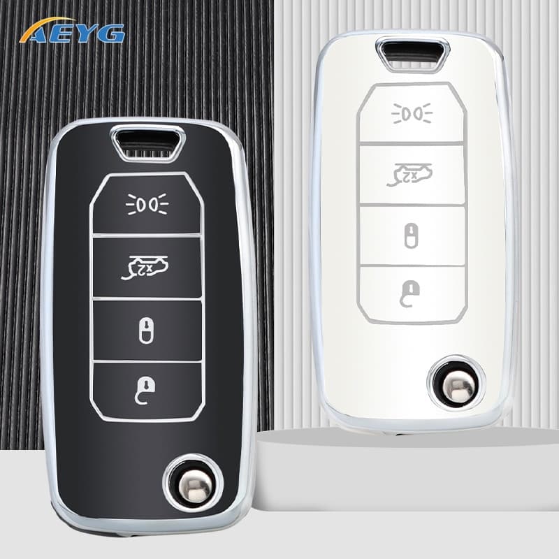 Capa Para Chave De Carro Shell Fob Jeep Cherokee Renegade Grand For Dodge Ram Charger 1500 Challenger Chrysler 300C Jour