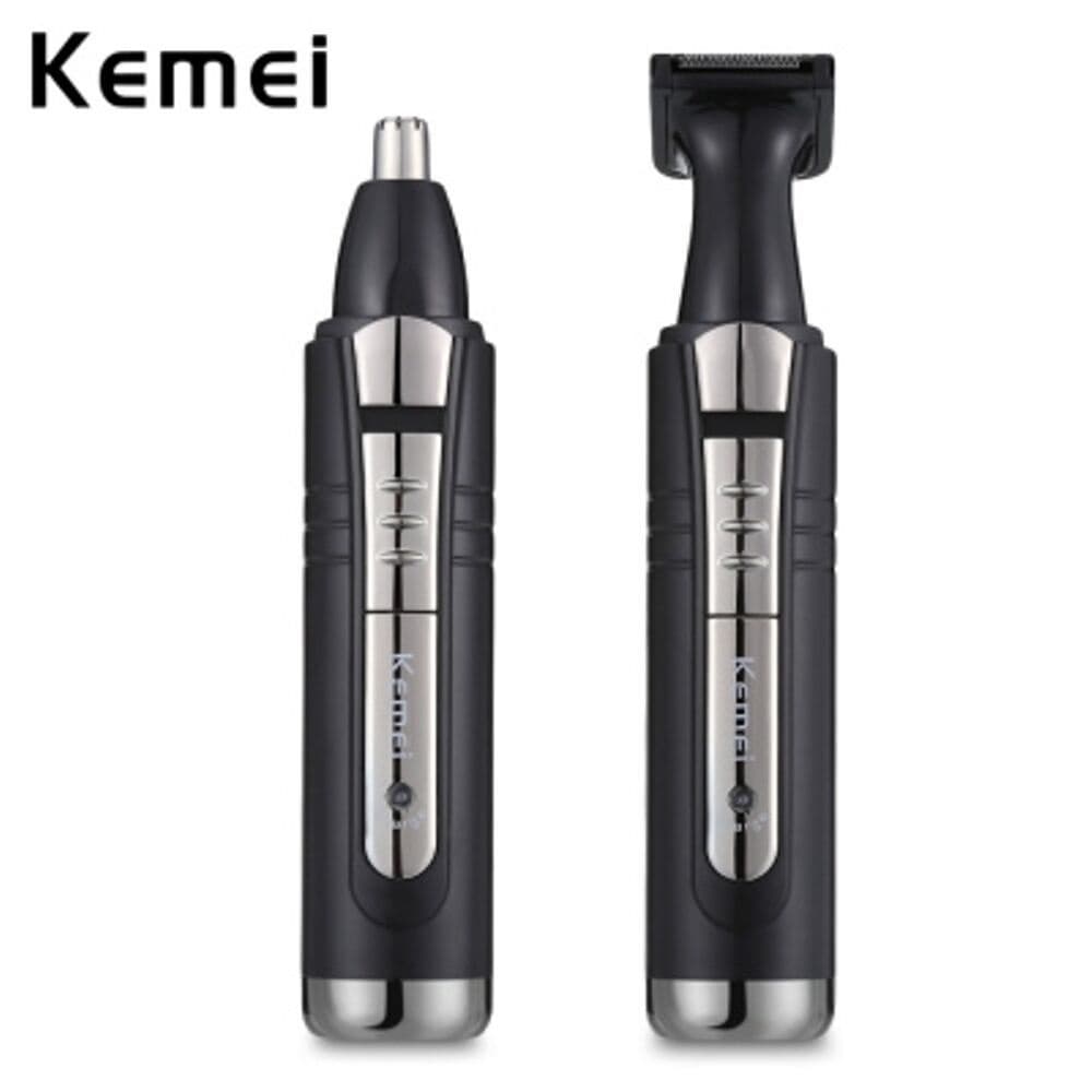 Aparador de pelos kemei KM-6511 2 em 1 Nariz, Barba, Sobrancelhas Recarregável Bivolt