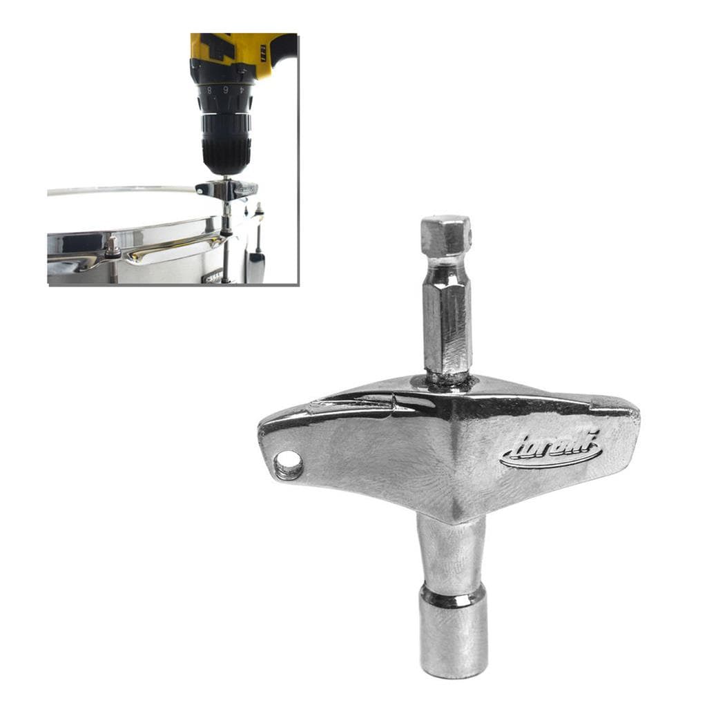 Chave de Afinação de Bateria com Adaptador para Furadeira Torelli