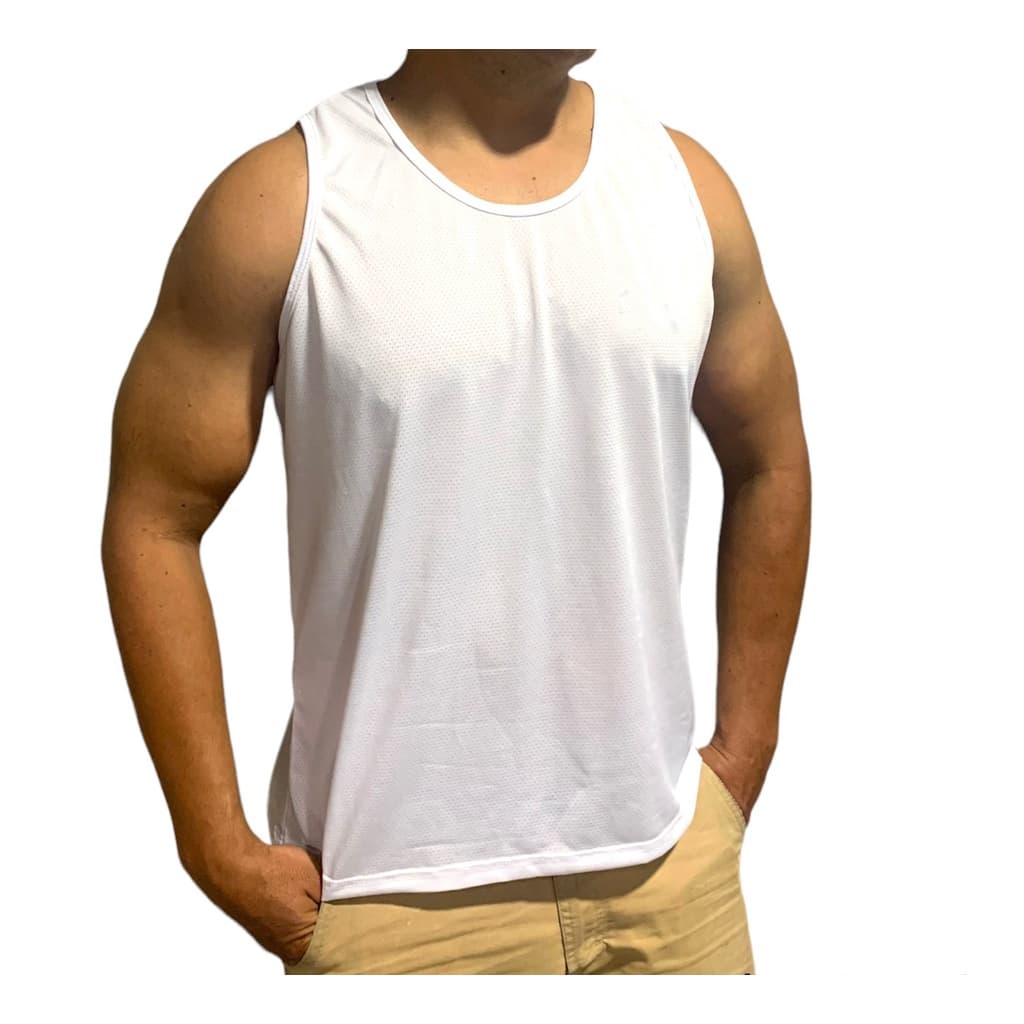 Regata Fricout Dry Fit Fitness Masculina Crossfit Adulto Academia Treino