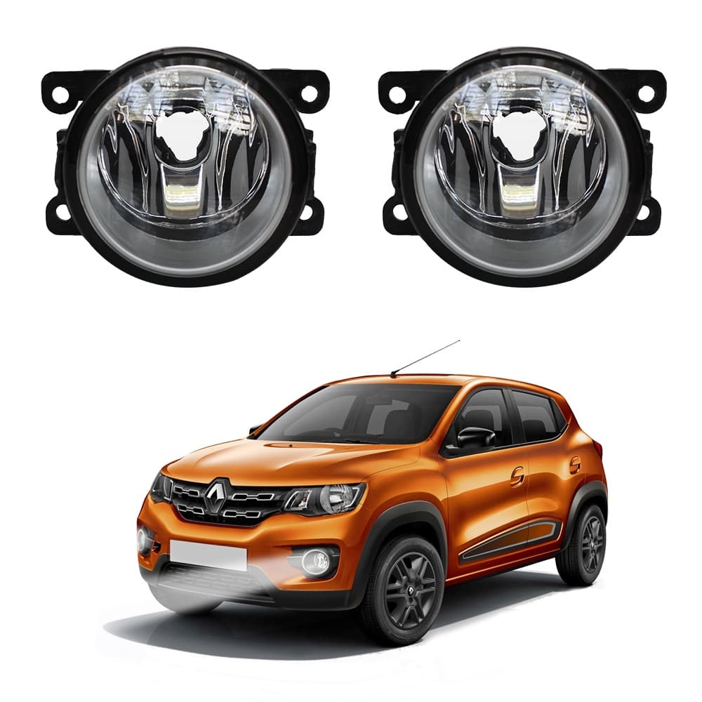 Farol de Milha Kwid 2017 a 2022 Par Farol Auxiliar de Carro Lente de Vidro Neblina Automotivo