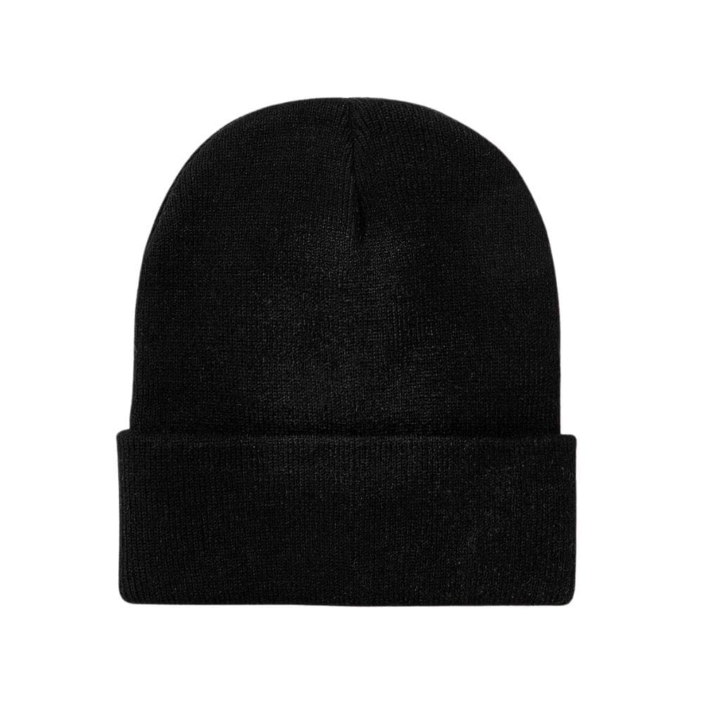 Touca Gorro Preto para Inverno Lisa Modelo Unissex Adulto Básica