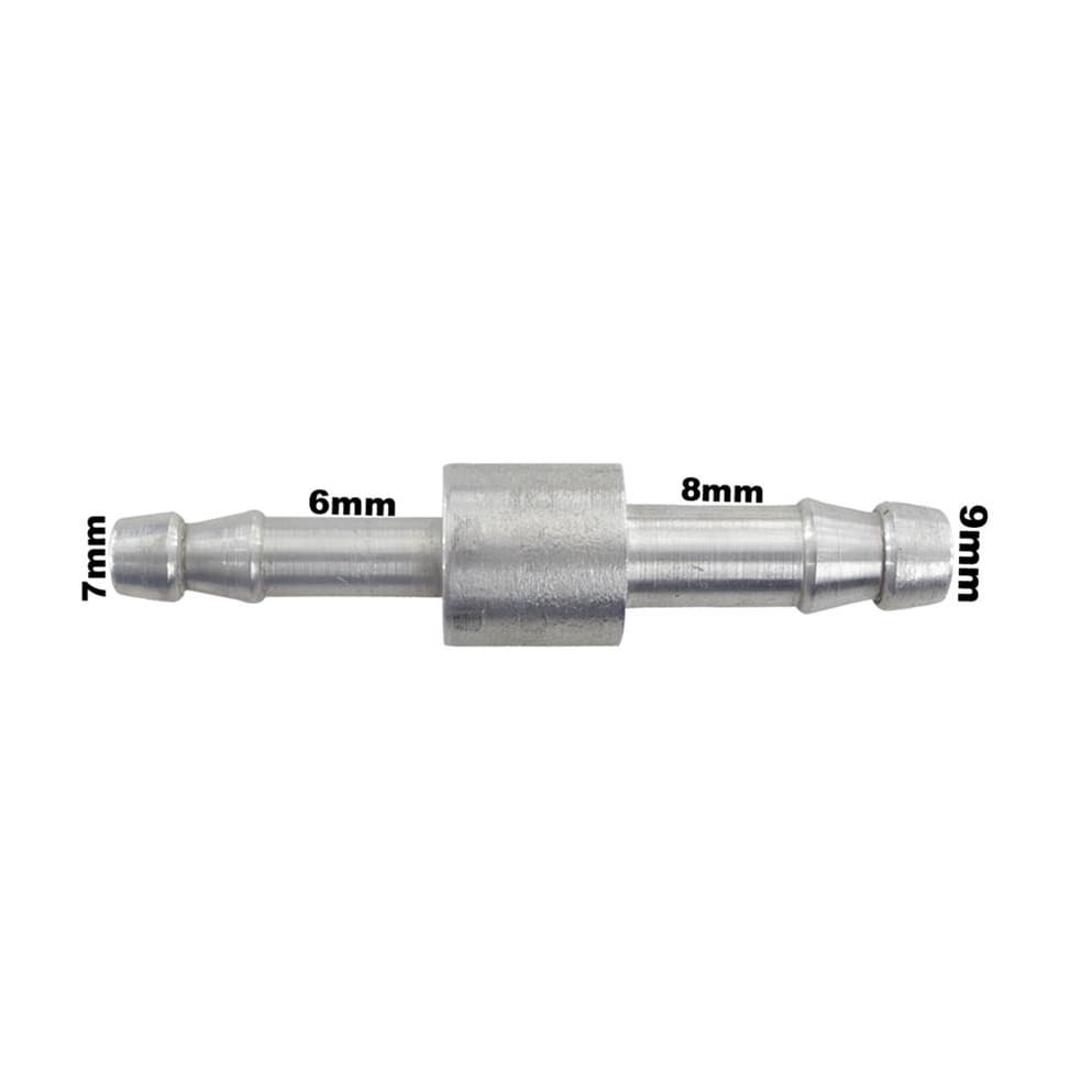 Conexao Nipe Emenda Reducao 5/16 x 1/4 8mm 6mm Aluminio
