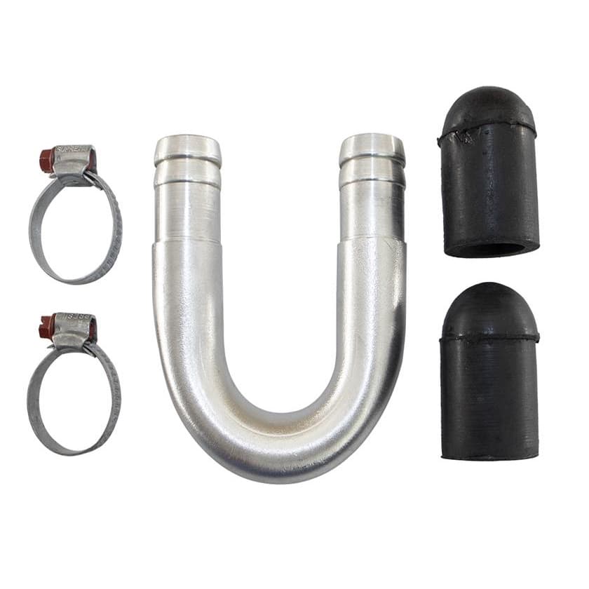 Tubo U Adaptador Isolar Ar Quente 19mm + 2 Tampao e Abraçadeiras Kit Universal