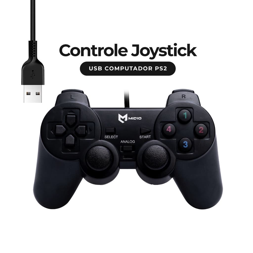 Controle Joystick Games Console e Computador Entrada Usb / Oferta a Pronta-Entrega / Preço & Tal