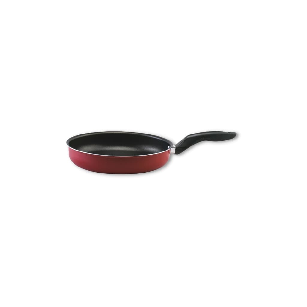 Frigideira 24cm Magnífica Vermelho com Preto Alumi-Aço Linha Premium J4TECH Alumínio Antiaderente Teflon Ultra Resistente