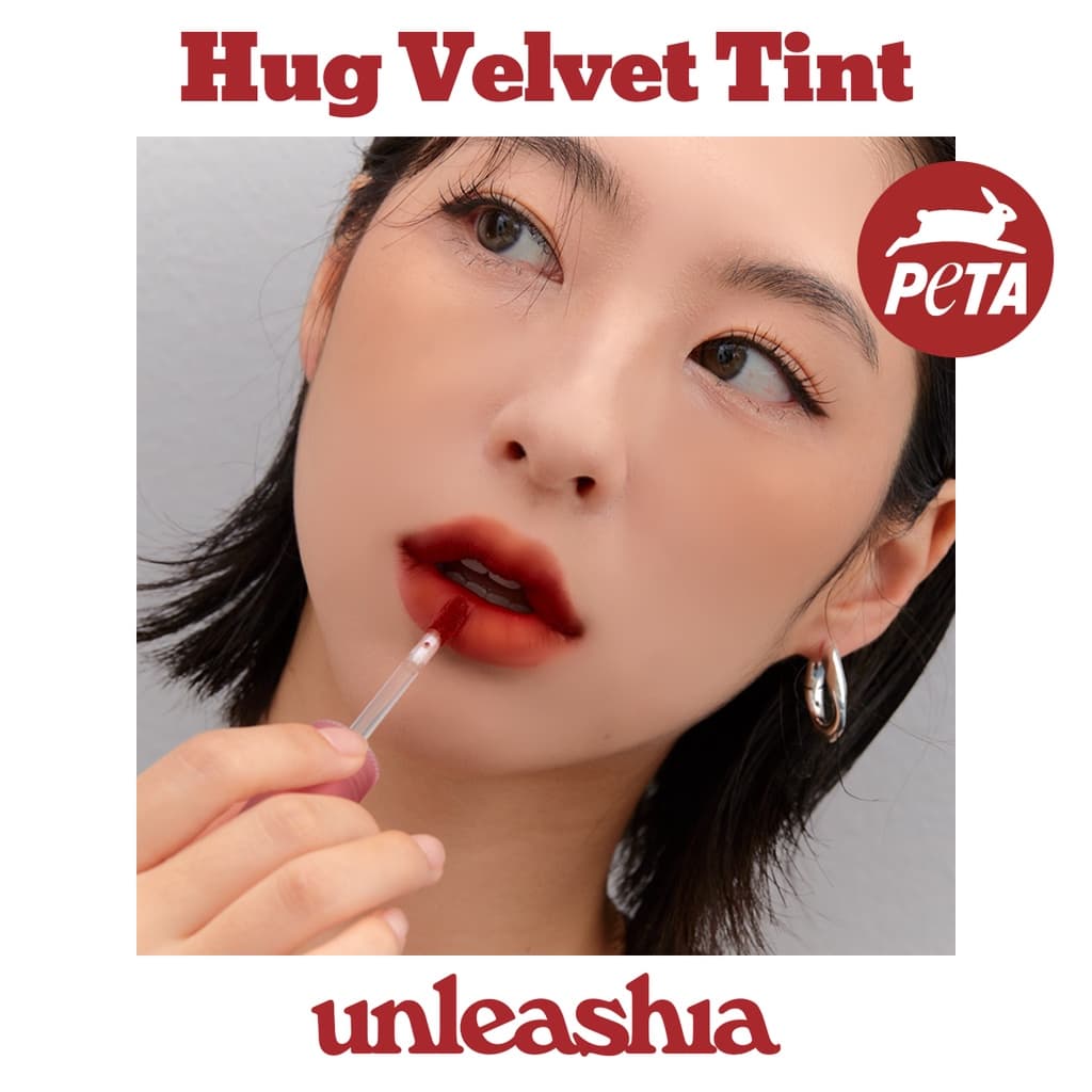 [unleashia] Luv Hug Velvet Tint | Lip Vegan Gradação Mate HugVelvet Batons