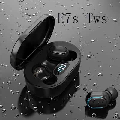 Fone de ouvido Bluetooth estéreo E7S TWS com microfone com cancelamento de ruído