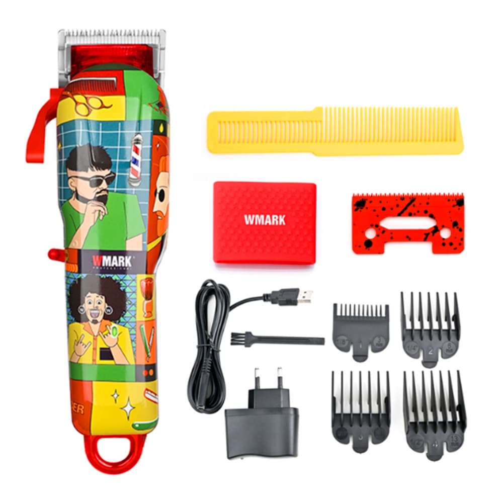 Maquina de Cortar Cabelo Wmark 128 NG128 Desenho Estampado / Preço & Tal