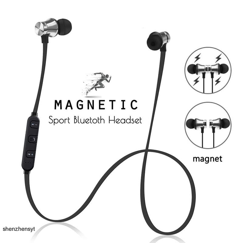 Novo Fone De Ouvido Sem Fio Compatível Com Bluetooth Esportivo À Prova D'água Magnético Microfone Para SamrtPhones