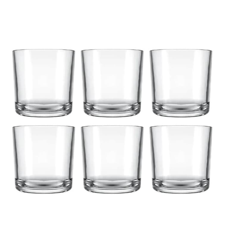 Jogo 6 Copo Bar Whisky Drink Cerveja Água Dose 265 Ml Barman