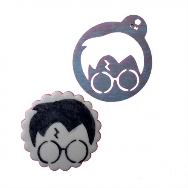 Stencil Rosto do Harry Potter CMG8