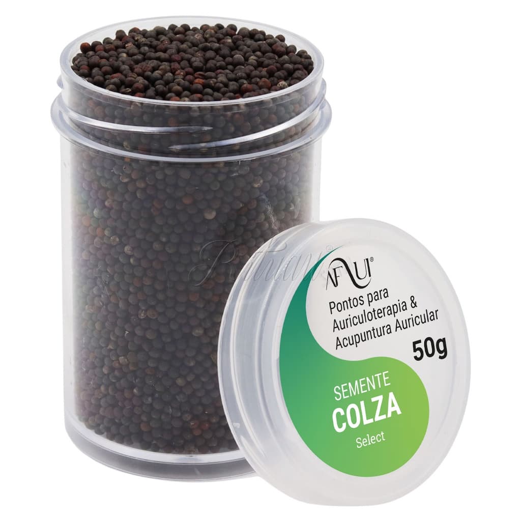 Ponto Auricular Semente Colza Escura Auriculoterapia Pote 50g