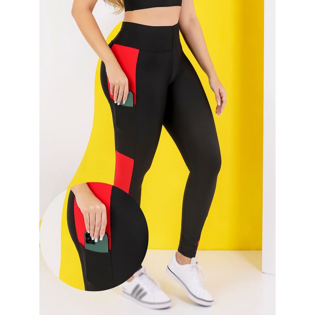 Calça Legging Cintura Alta Fitness Moda Academia Suplex The Start