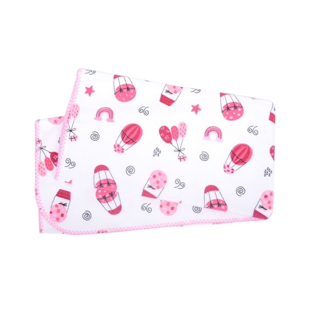 Cobertor Flanelado Estampado Mantinha Bebê Capadócia 70cm x 90cm Minasrey