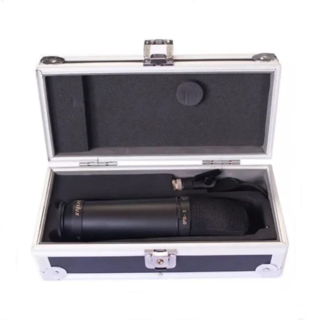 Microfone Condensador Com Fio Preto Superlux Cm-h2d Csr