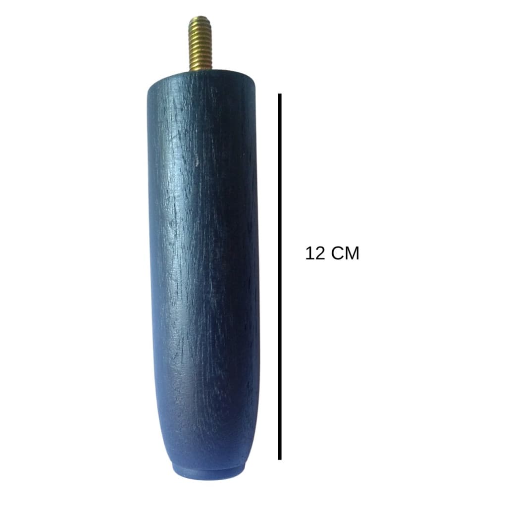 Pé de Cama Box Pezinho de Madeira Maciça 12cm Casal