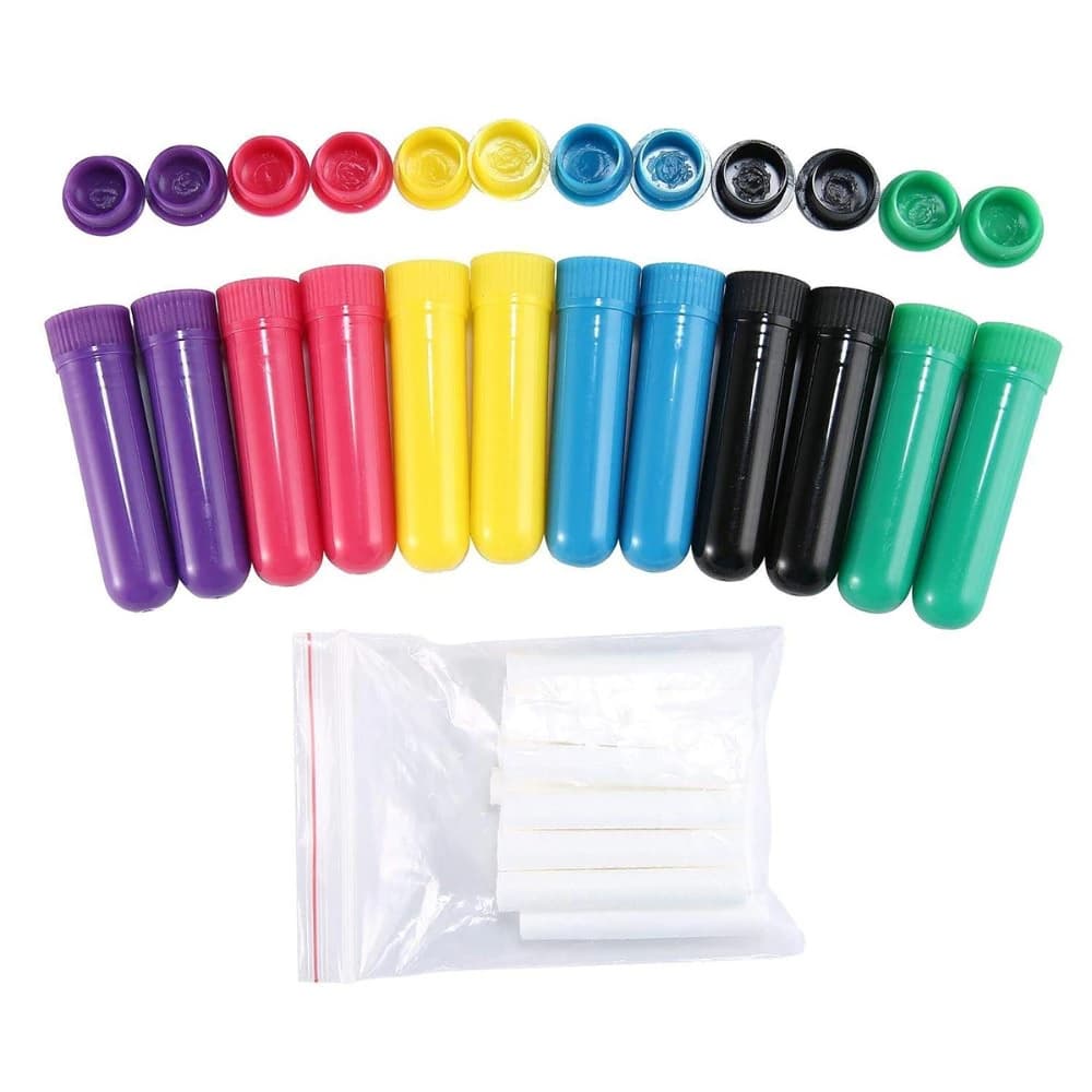 Kit 04 pcs Inalador nasal difusor pessoal aromaterapia