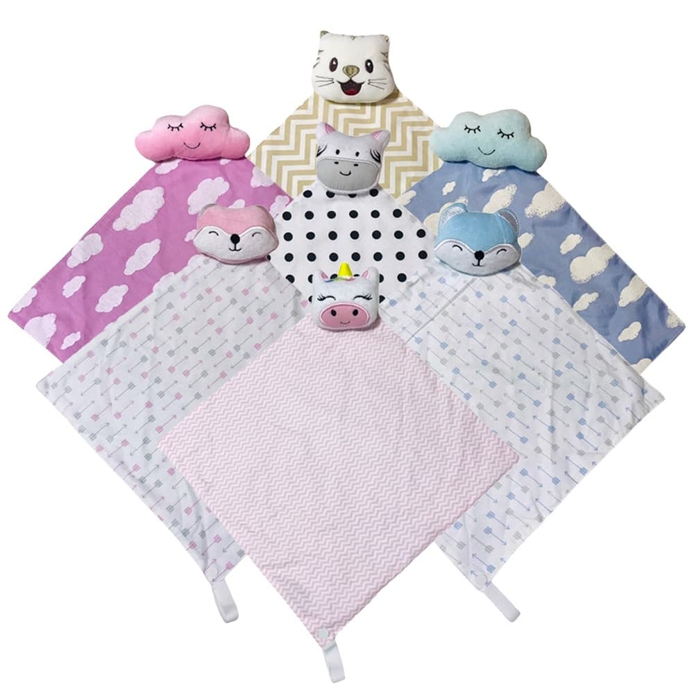 Kit Com 2 Peças Naninhas de Bichinho Soninho do Bebê Enxoval